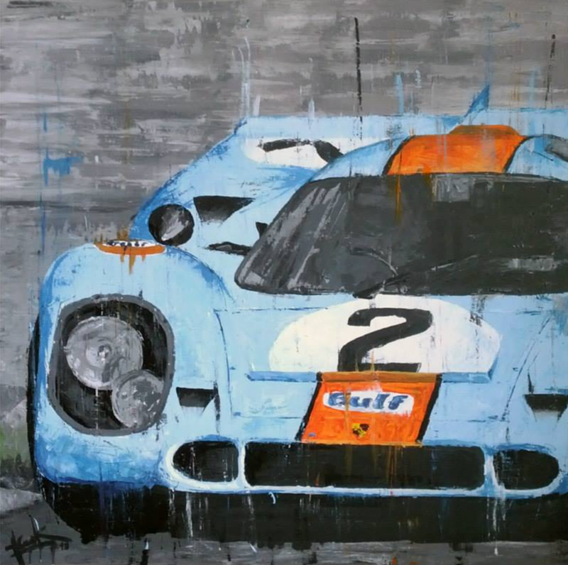 Illustration for article titled The most iconic race cars in history captured in beautiful paintings
